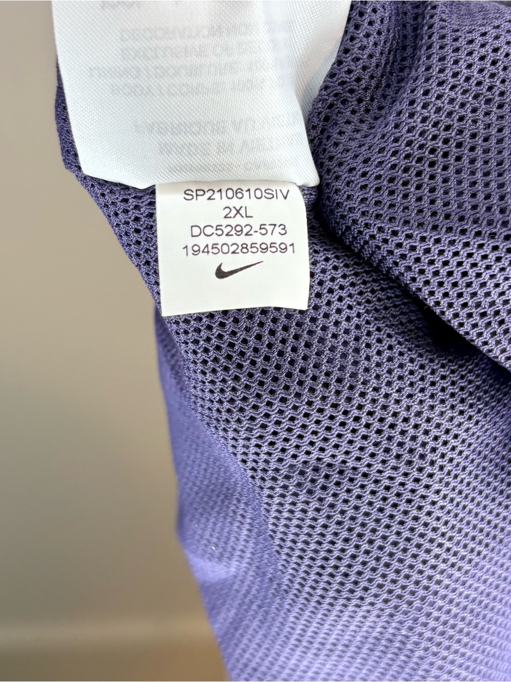 Nike NWT Purple and Black Zebra Print Loose Fit Track Jogging Pants Size XXL - Picture 10 of 11